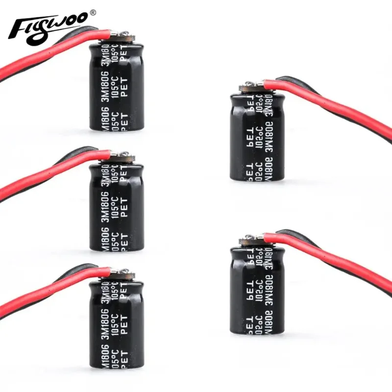 Lot 5 Condensateurs Électrolytiques 35V 470µF pour RC