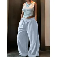 Plus Size Women Fashion Trousers New Streetwear Basic Straight Casual Slim Pants Lady Sexy Solid Simple Knitted Trousers