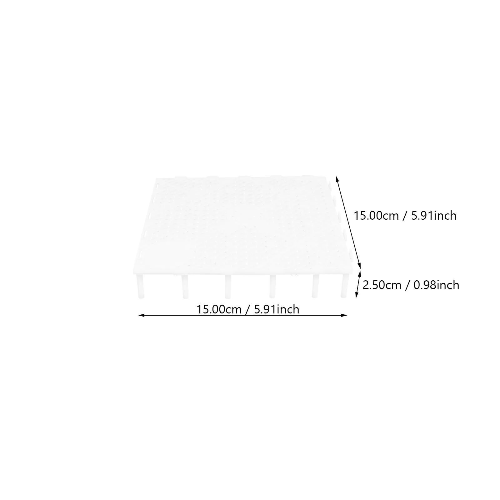 10Pcs 수족관 바닥 분배기 물고기 탱크 필터링 플레이트 모래 보드 분배기 다중 구멍 투과성 강화된 물 흐름