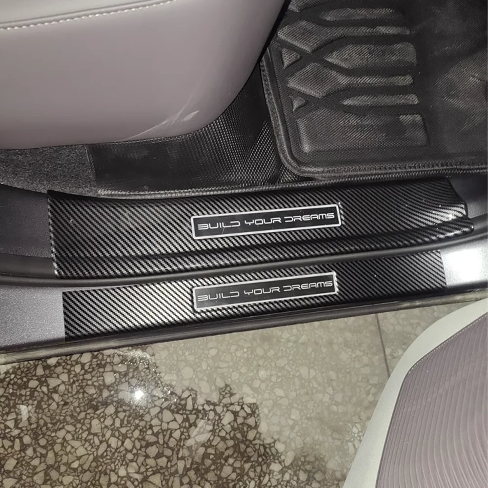 BYD 송 플러스 EV 씰 U 시리온 6 20232025 도어 스커프 프레임 가드 플레이트 트림 스트립 액세서리용 자동차 웰컴 페달