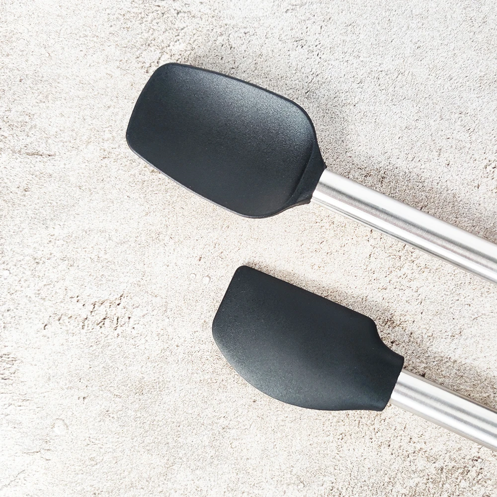 Silicone Cooking Tools Heat Resistant with Stainless Steel Handle 1pc Kitchen Utensil