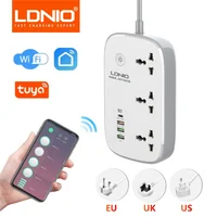 LDNIO Power Strip Wifi Smart Socket UK/US/EU Plug Extension Alexa Tuya Remote Control Smart Switch Home Multiple Plugs