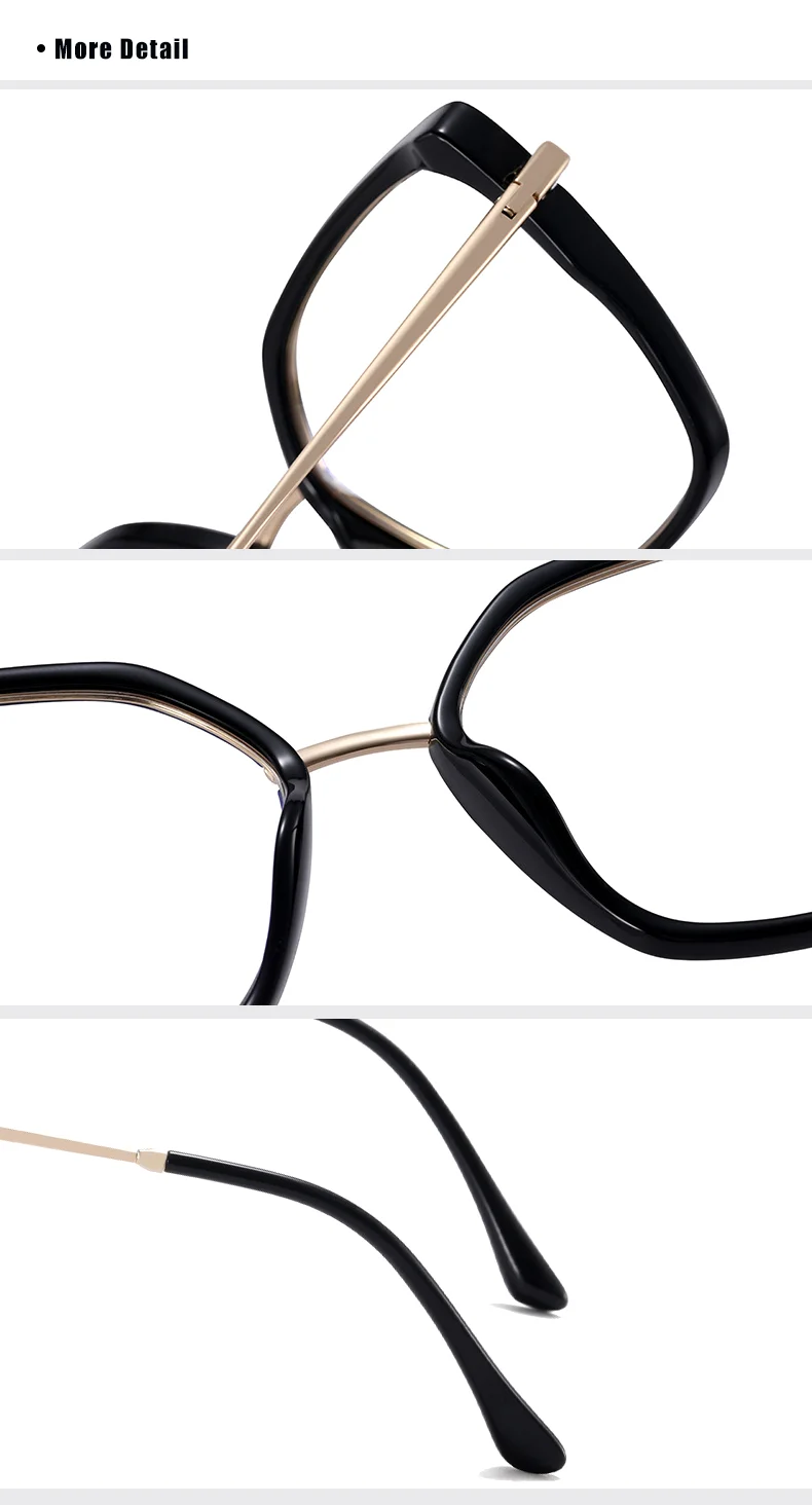 Hochwertige tr90 Damen brillen rahmen Damen brillen rahmen für Frauen verschreibung pflicht ige medizinische Brille Null Computer brille – Detail 15