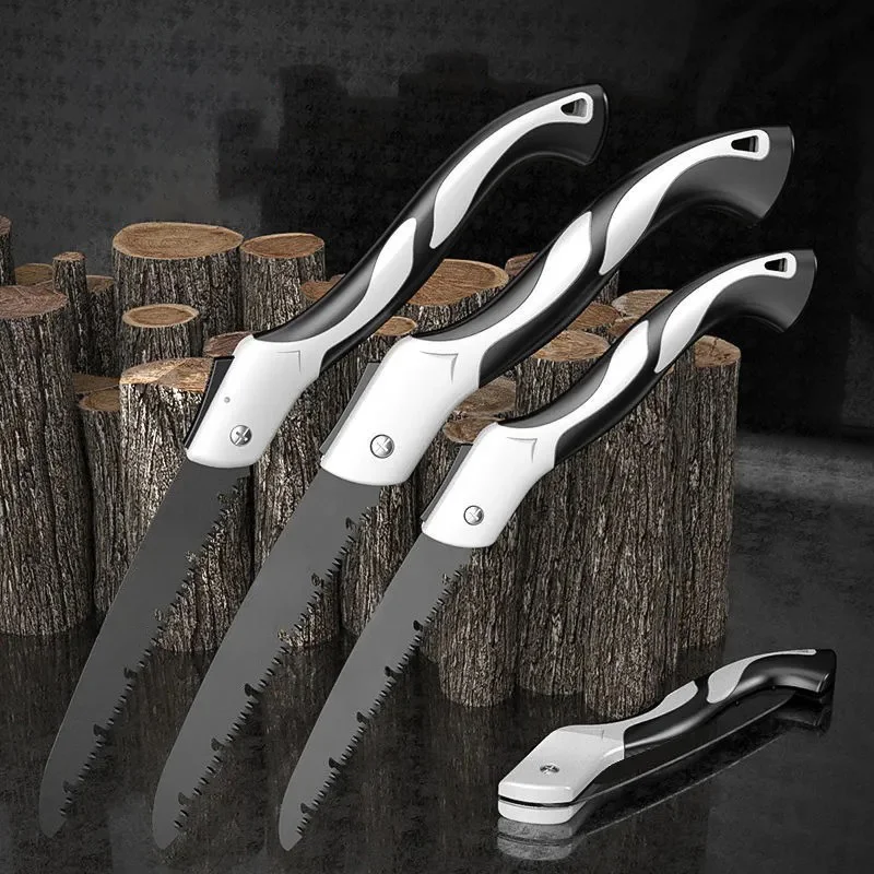 

Portable Folding Hand Saw Woodworking fast folding Alloy Hacksaw Blade Coating Portable Closes Camping Multitool Saws