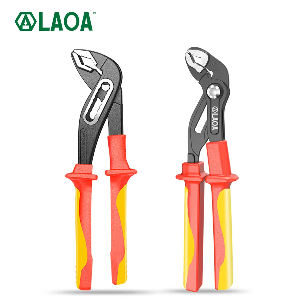 LAOA Insulated Water Pump Pliers 1000V High Voltage Resistant Electrical Tools With Large Opening Labor-Saving Durable And Safe