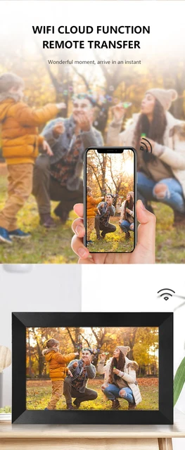 Grand cadre photo numérique avec WiFi Cloud, écran IPS 1920x1080, capacité  de stockage 16 Go, partage de photos, 15,6 pouces - AliExpress