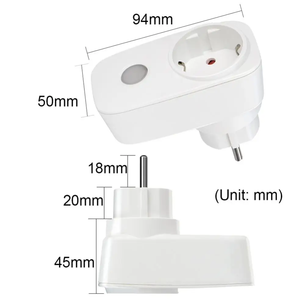 무선 미니 전원 소켓, 리모컨 Smart Homme 리모컨 콘센트, EU Rf, 433mhz 플러그, 16a