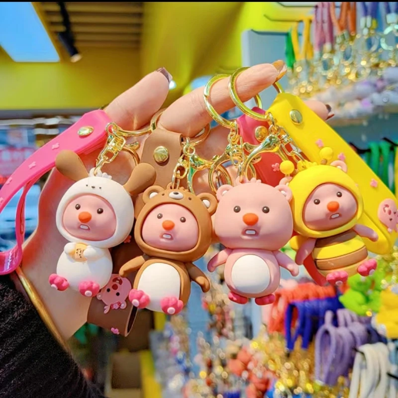 

2024 Kawaii Loopy Keychain Pendant Animation Figure Pendant Backpack Decoration Couple Small Gift Cartoon Car Buckle Toy Gift