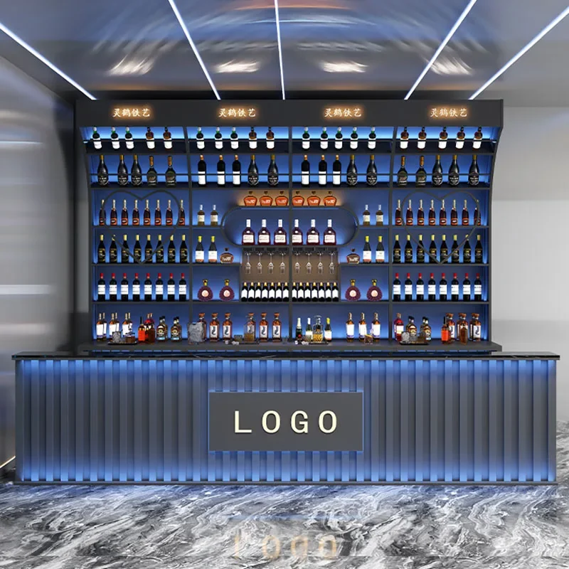 Mobile Bar Corner Open Cabinets Wooden Cellar Fire Extinguisher Mini Novelty Wine Storage Wall Shelves Long D&icirc;ldo Drinks Cabinet