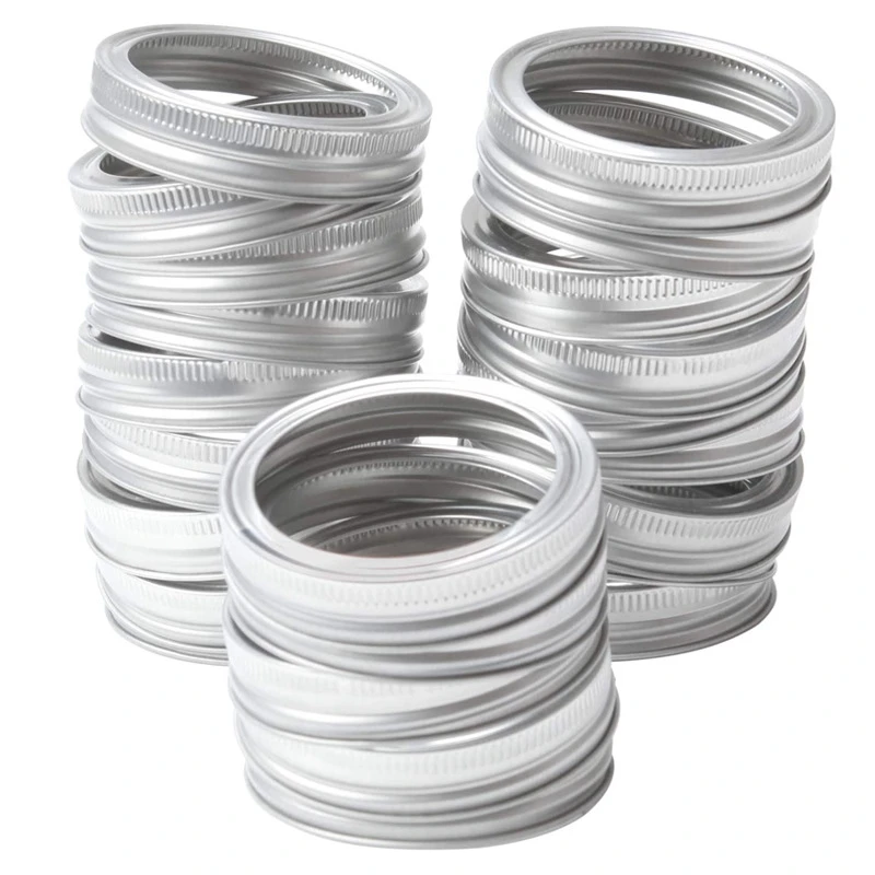 A15F-10 Pcs Canning Lids For Mason Jar Wide Mouth, Split-Type Lids Leak Proof And Secure Can Jar Caps,Silver