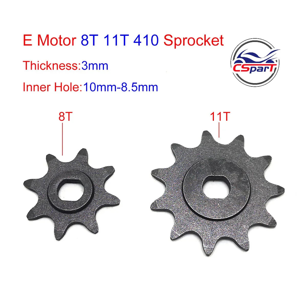 Engine sprocket 8 11 Tooth 8T 11T 410 Oval 10MM Razor EVO IZIP Gear Sprocket 500W 800W 1000W Scooter Motor