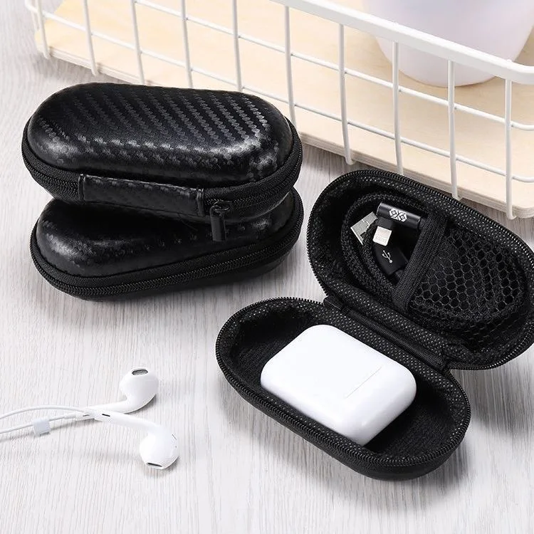 Compact Earphone Carrying Case: Portable EVA Storage Bag & Travel Pouch
