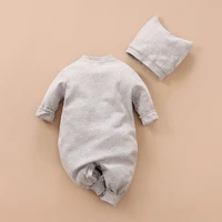 Newborn Clothes Cute Casual Pajamas Cotton Comfortable And Soft Spring And Autumn Long Sleeved 0-12 Baby Jumpsuit+Hat 2