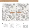 Grey Floral Birds Wallpaper Peel And Stick Leaves Contact Paper Removable Self Adhesive Wallpaper For Cabinets Walls Decorative 6