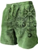 Men's Beach Pants Compass 3D Printed Shorts Men's Summer Breathable Shorts Fitness Street Shorts Men's Ropa Hombre 2