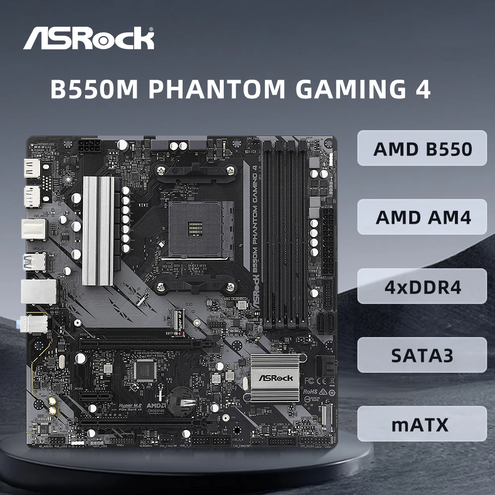CPU+マザボ Ryzen 9 5900X +Asrock B550+ 64GB Amazon.com: ASRock B550 Phantom Gaming 4 Supports AMD AM4
