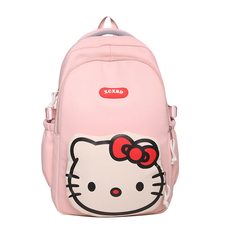 Hello Kitty New Backpack Fashionable Cute Large Capacity Backpack Junior High School High School Student School Bag Women