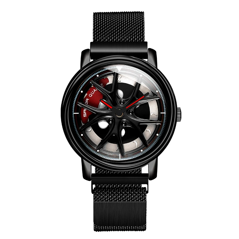 

New Cool Hollow Watch Men Rotating Dial Creative Men's Watches Magnet Clasp Quartz Wristwatch Male Clock Gifts Relogio Masculino