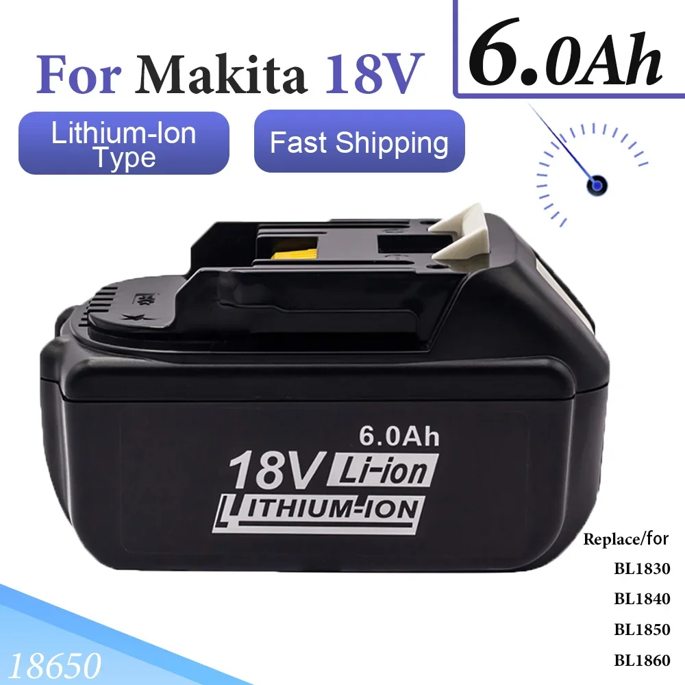 

Новейшая модернизированная перезаряжаемая батарея для BL1860 Makita 18 в 6 Ач литий-ионная 18650 сменная батарея для Makita 18 в BL1850 1840