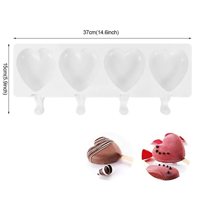 Silicone Ice Cream Mold DIY Chocolate Dessert Popsicle Moulds Tray Ice Cube Maker Homemade Tools Summer Party Supplies Style7