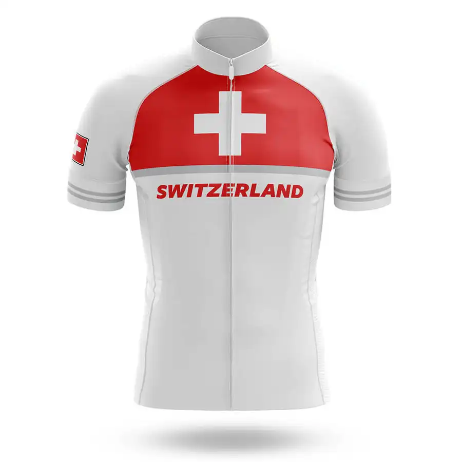 

POWER BAND Switzerland NATIONAL ONLY SHORT SLEEVE CYCLING JERSEY SUMMER CYCLING WEAR ROPA CICLISMO
