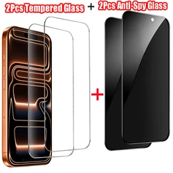Premium 4 - Pack HD Anti - Spy Screen Protector Tempered Glass Film - iPhone 11 Pro Max (Screen Protector)