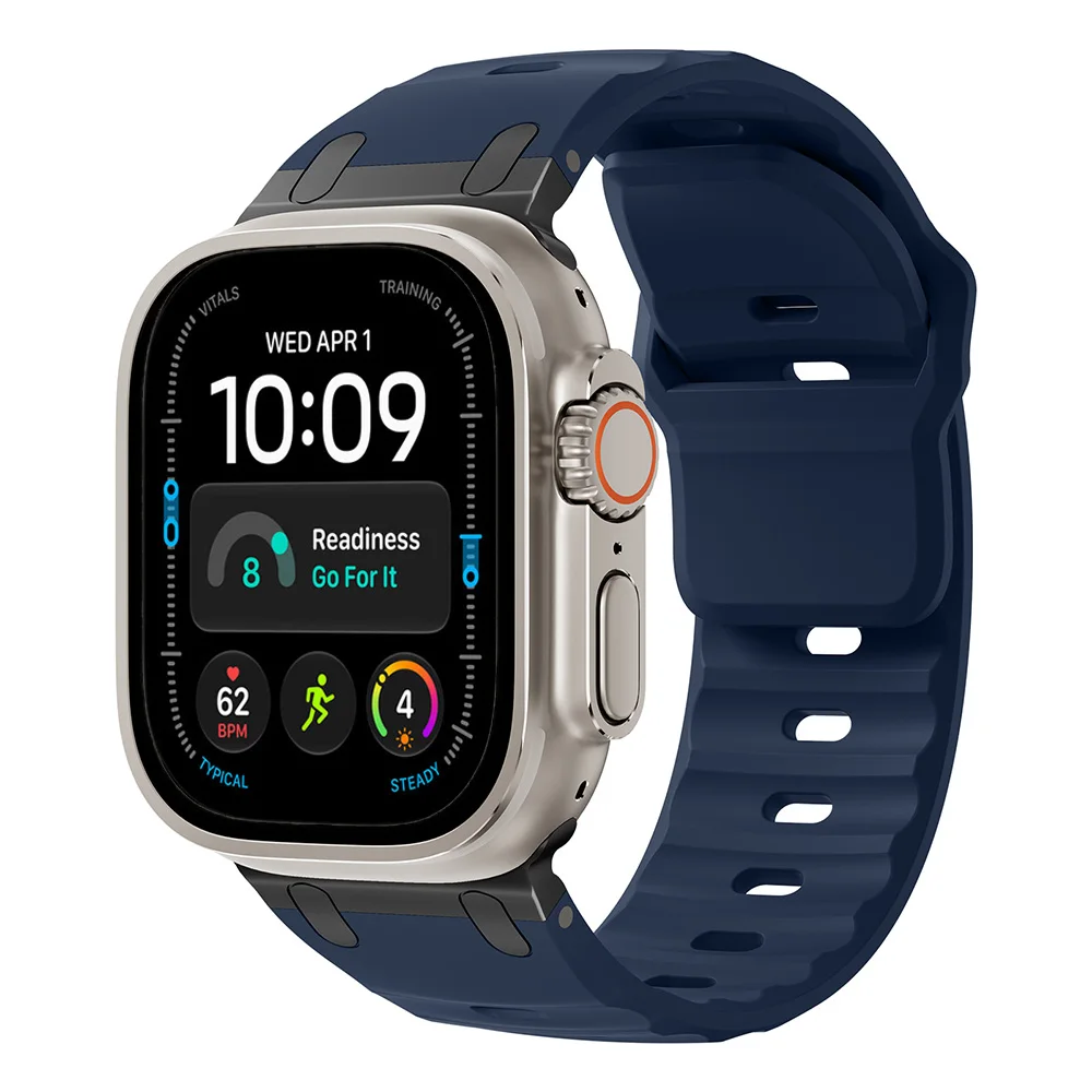 Sport Silicone Strap with Stainless Steel Clasp