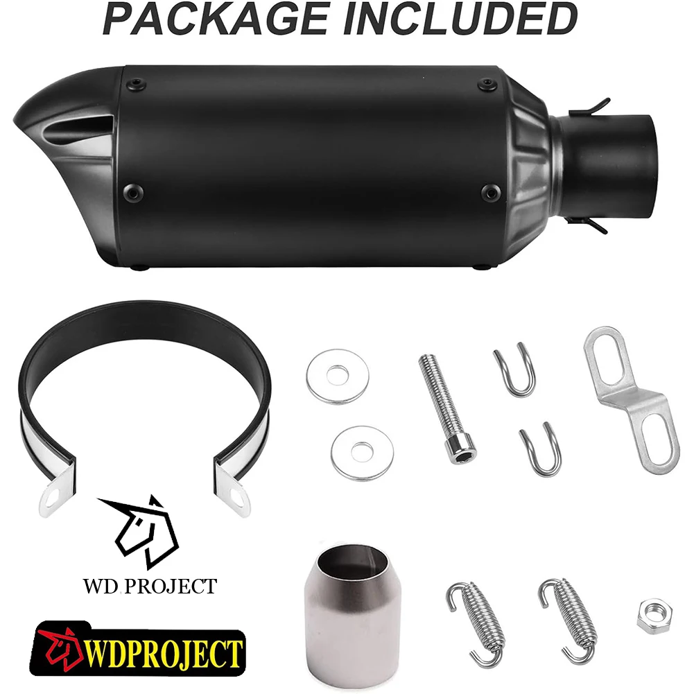 

For KTM Yamaha Honda 38mm-51mm Universal Motorcycle ATV Exhaust Pipe Exhaust Pipe Racing Motorcycle GP-project Modify Exhaust
