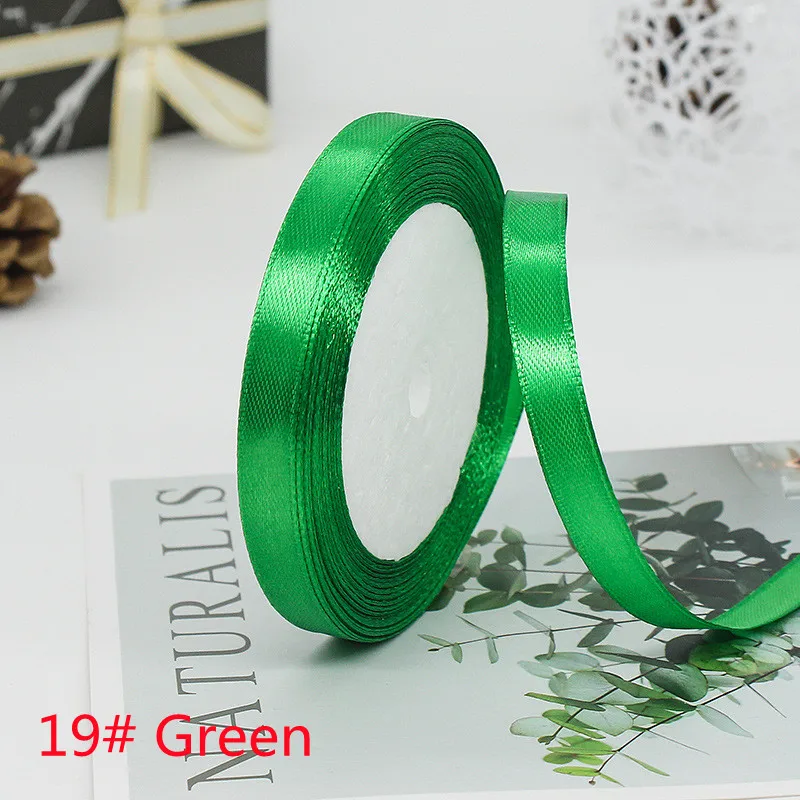 Elegant Satin Ribbon Tapes for Crafting and Decorative Gift Wrapping - 25 Yards, Multiple Widths