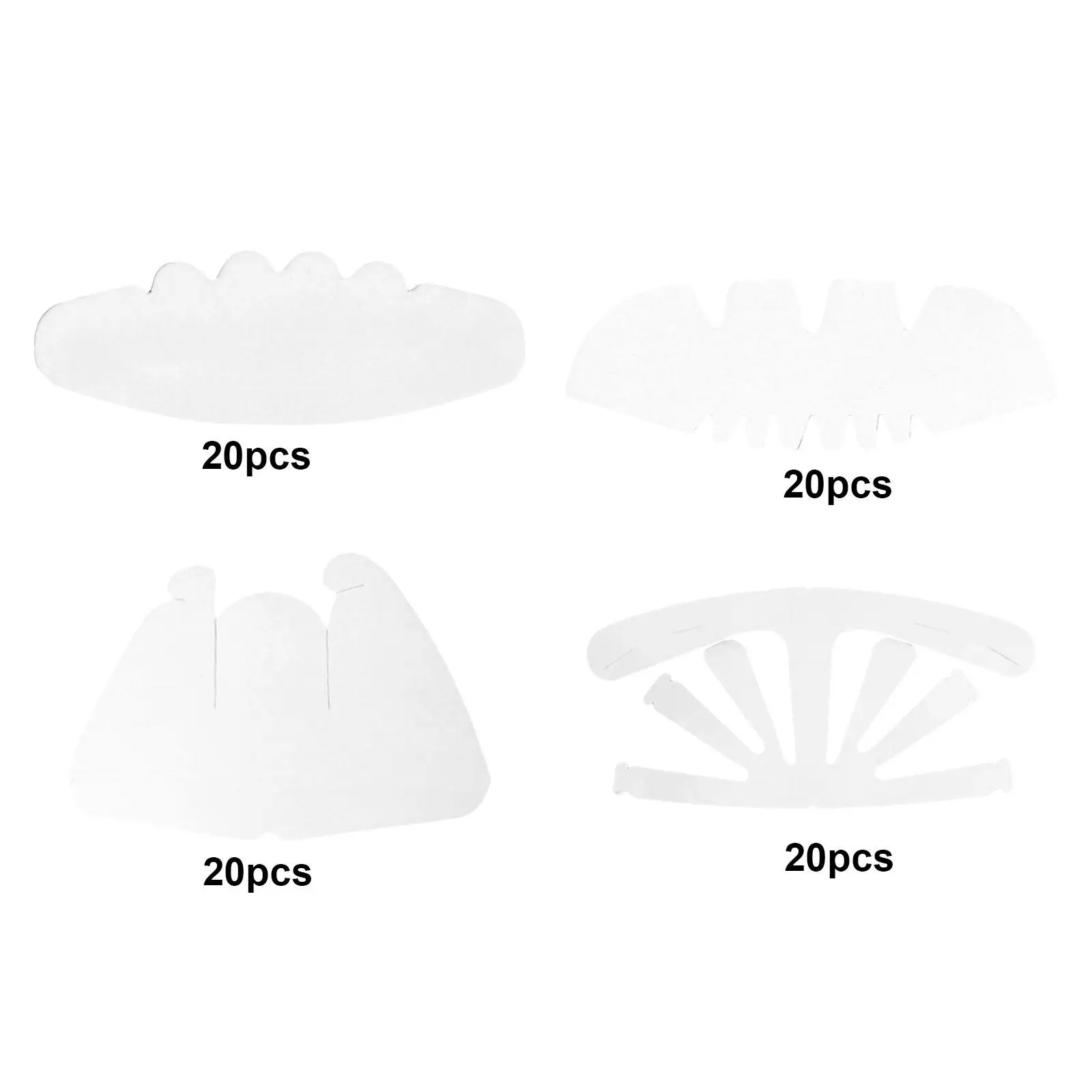 

20x Baseball Cap Liner Compact Breathable Absorbing Sweat Liner Pads for Golf Caps Baseball Caps Adult Baseball Hat Tennis Caps