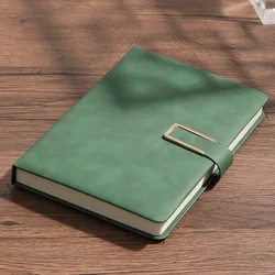 Luxurious Personalized Vintage A5 Leather Notebook - Ideal for Professional and Academic Use (Green)