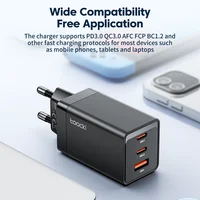Toocki 67W GaN Charger USB C PD 3.0 Quick Charger Fast Charging Charger For iPhone AFC FCP BC1.2 QC 3.0 Type C Charge Adapter - Image 5