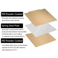 Feuille de lit en acier à ressort, Texture PEI 250x250 220x220 230x230 235x235, plaque de construction pour Ender 3 K1 X1C P1P A1 Mini Kobra 3 MK4 2
