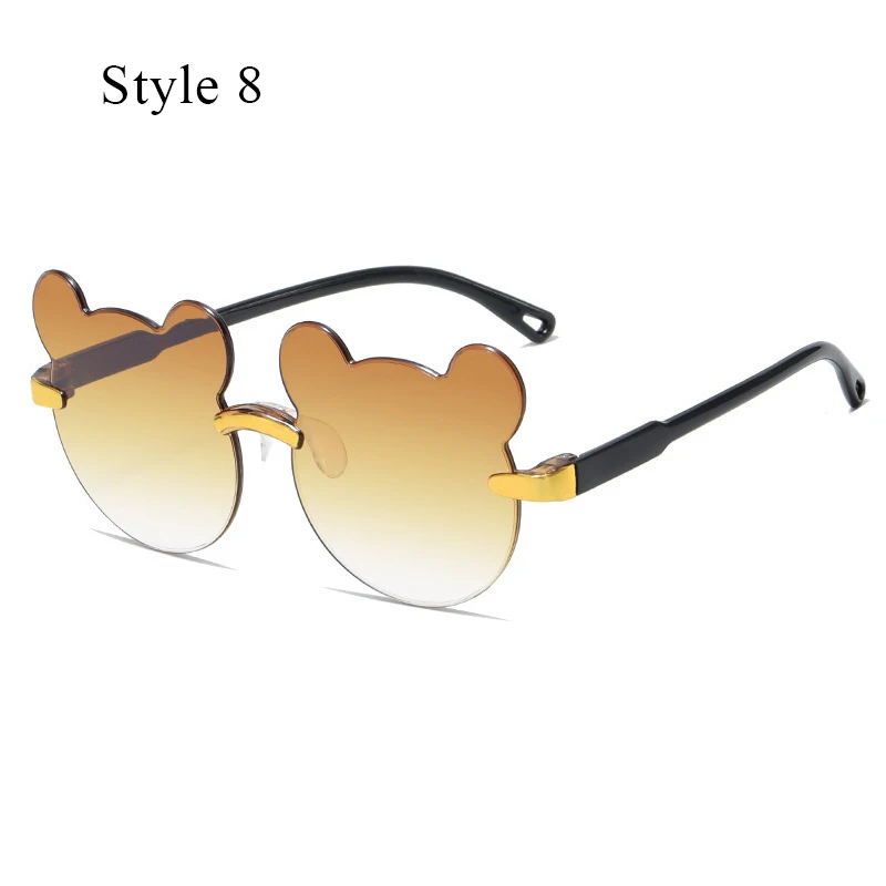 Kanner Sonnebrëll a Bärform, Trendy Meedercher Brëller, Anti-Blend, Jongen, Cartoon Sonnebrëll_voghion.com
