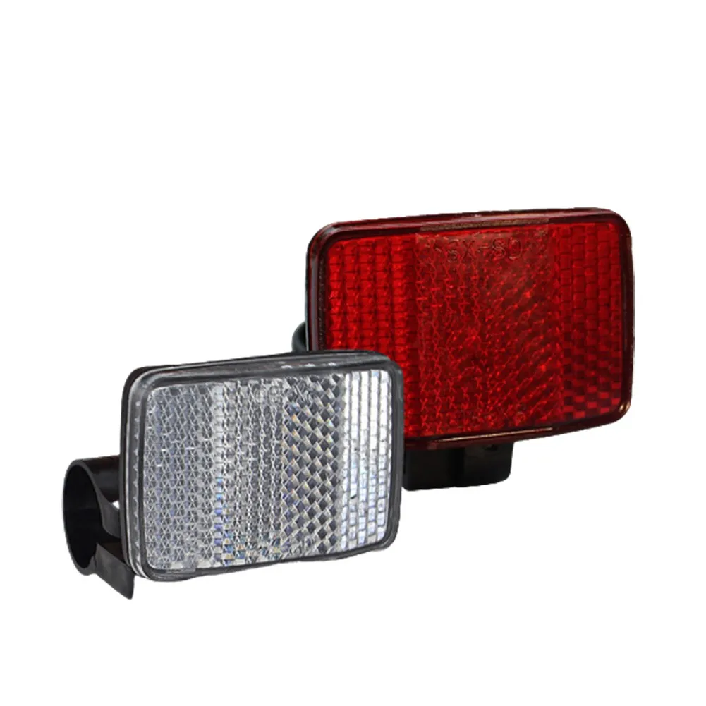 

Front Rear Mounting Bracket Reflectors Small Black Red White Durable Easy To Fit Fixings Made Of Package Content