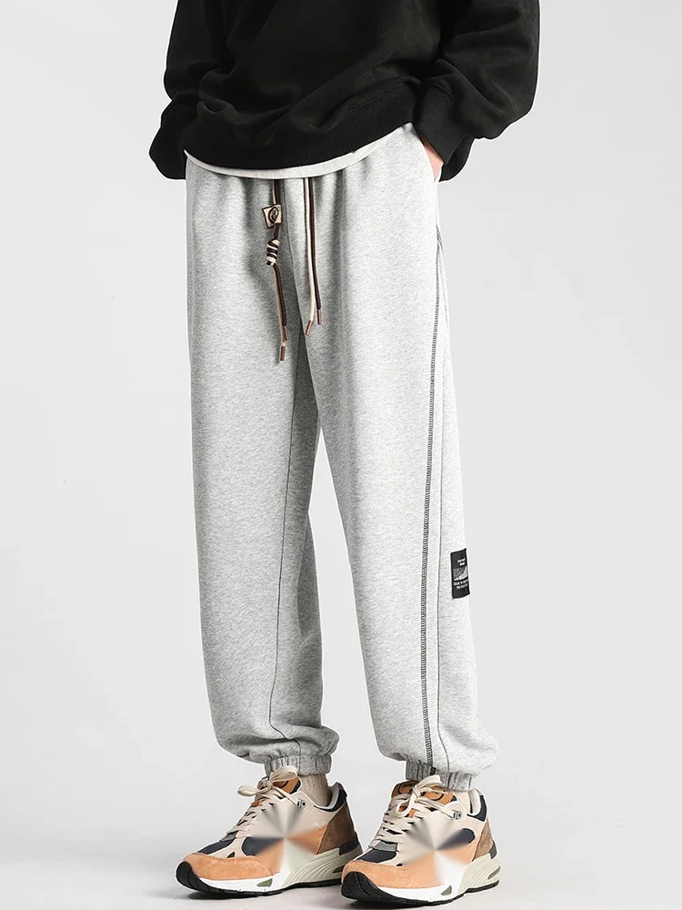 Sports casual pants, men's trend, spring new loose straight leg versatile long pants