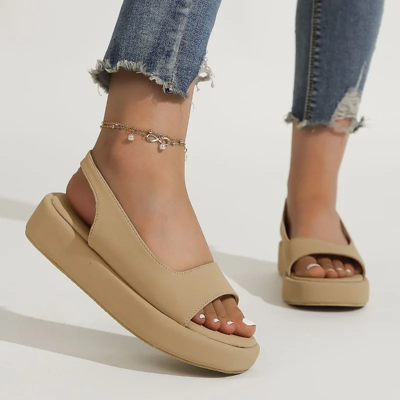 Fashion Sandals Beach Sandals Casual Sandals Lightweight and Comfortable Large Women's Shoes Platform Shoes Platform Sandals