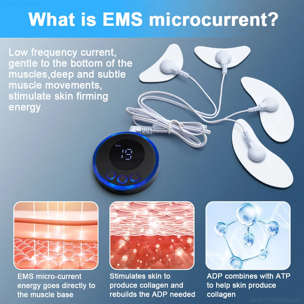 EMS Facial Massager Current Muscle Stimulator Facial Lifting Electronic Pulse Eye Face Lift Skin Tightening Anti-Wrinkle 4/8PCS facial massager,eye massager,facial massage instrument,beauty instrument