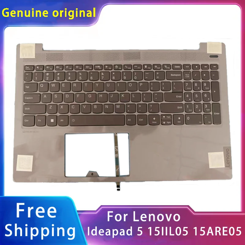 

New For Lenovo Ideapad 5 15IIL05 15ARE05 Replacemen Laptop Accessories US Keyboard With C Cover 5CBOX56116