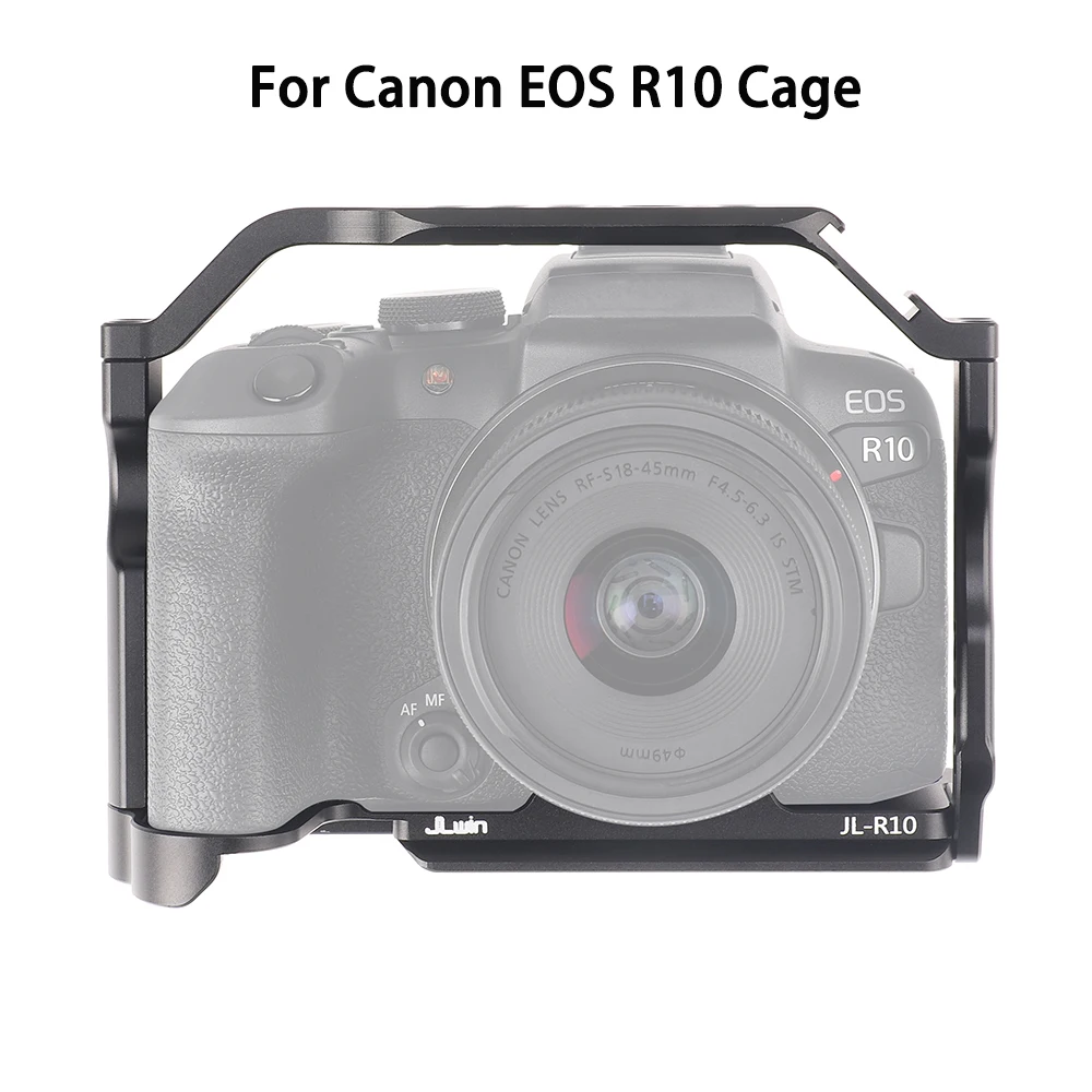 R10 Metal Camera Cage Rig Per Canon Eos R10 Dslr Camera Extension Telaio Protettivo Con Supporto Per Scarpe Fredde 1/4 3/8 Fori Filettati