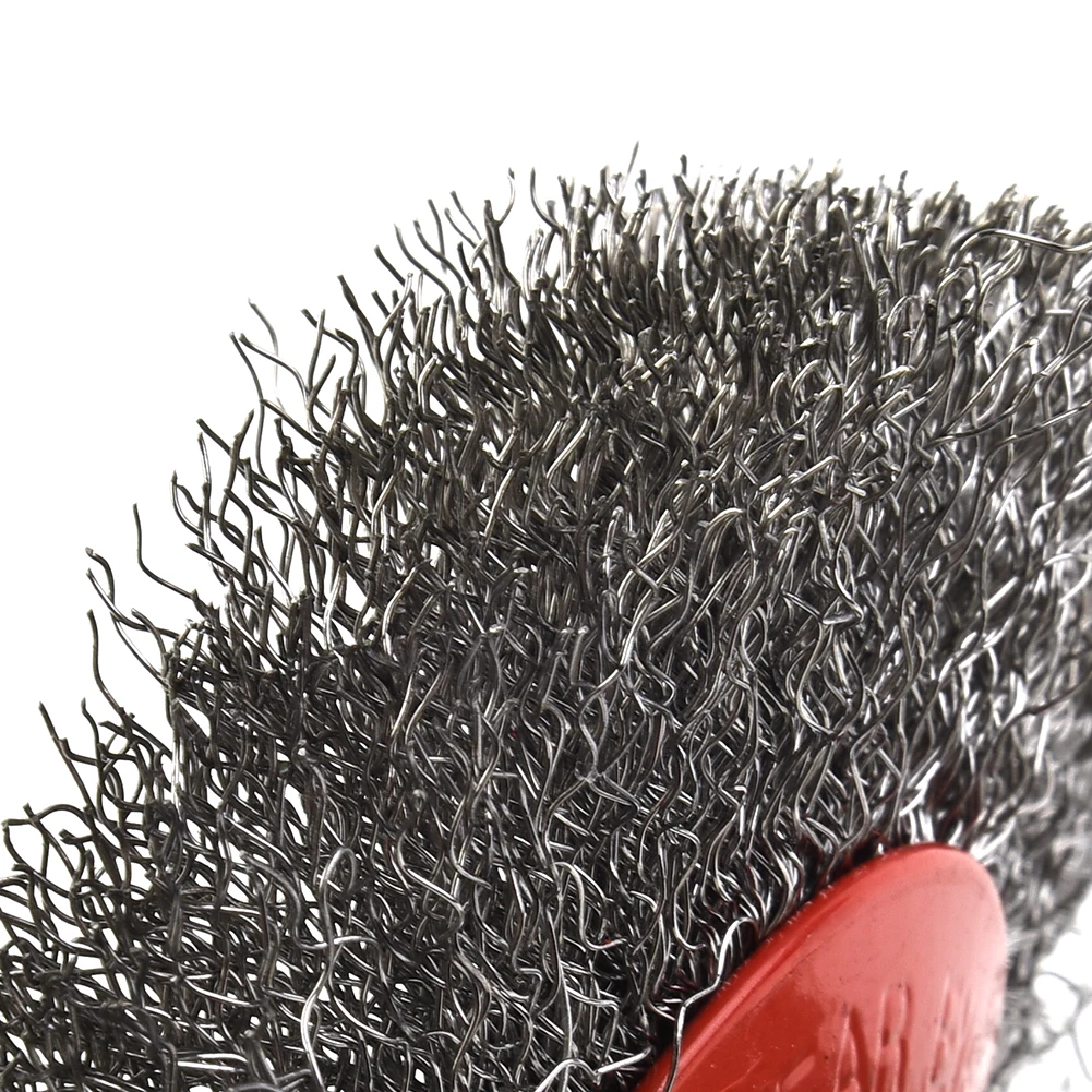 

Stainless-Steel Wire Brush 100mm M14 Thread Cleaning Brush For Bevel Wheel Angle Grinder Rotary Tools For Metal Stone Polishing