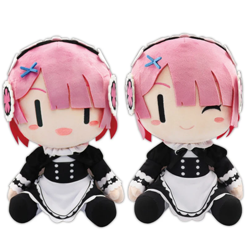

Cute Japan Anime Re: Life in a different world from zero Ram Memory Snow Maid Big Plush Stuffed Pillow Doll Toy 30cm Kids Gifts