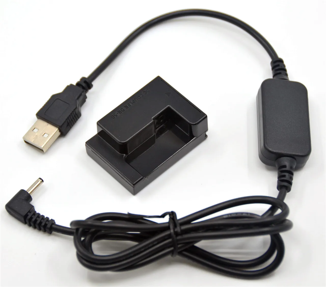 Vitesun Power Bank 5V USB Adapter Cable + NB-7L Dummy Battery DR-50 for ACK-DC50 Canon PowerShot G10 G11 G12 SX30 IS Camera