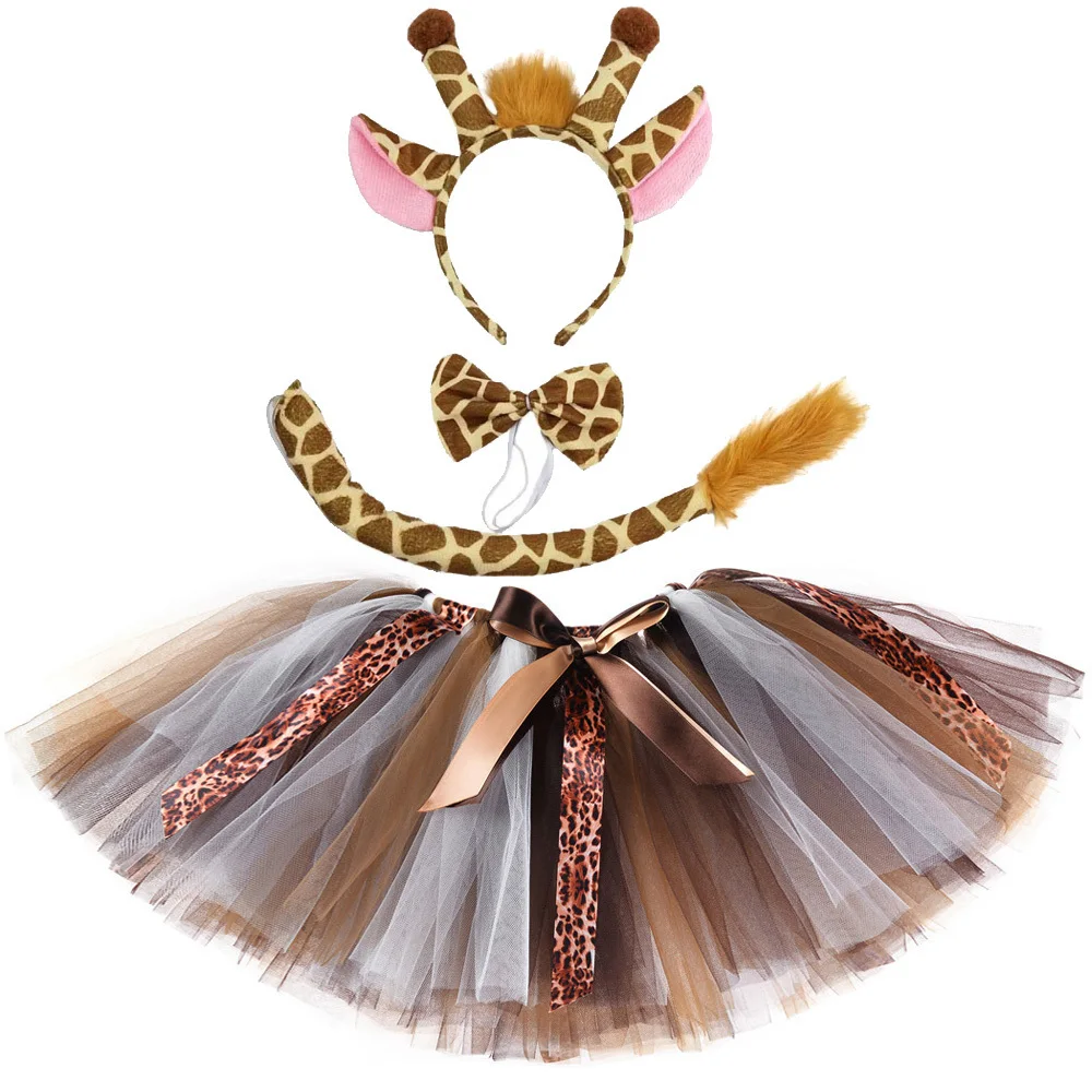 Tiger Giraffe Tutu Skirt for Baby Girls Halloween Christmas