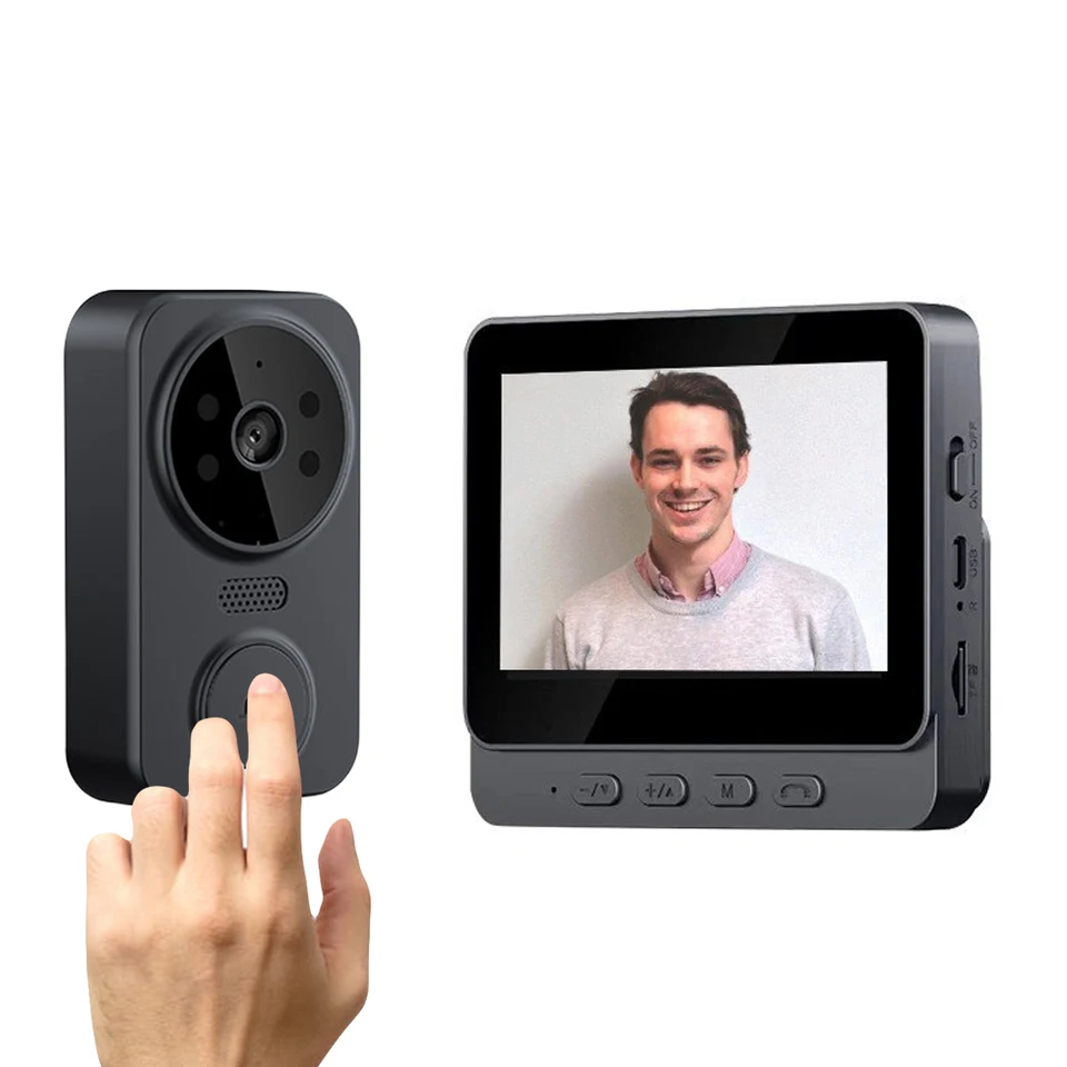Smart Wireless Doorbell Camera with IPS Display