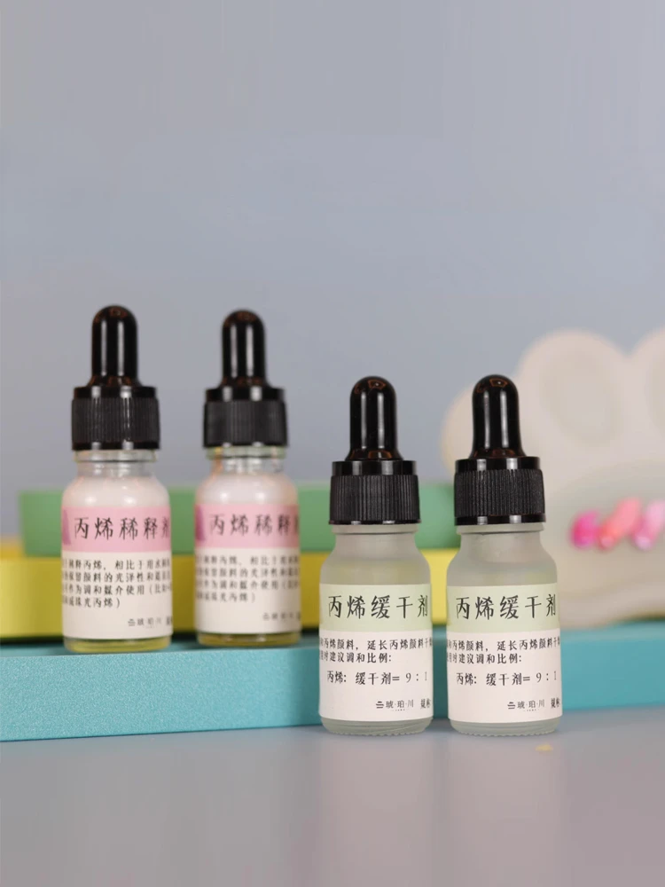 

10ml Propylene Diluent Slow Drying Agent DIY Ceramic Painting Medium Material Art Student Artist Painting Auxiliary Supplies