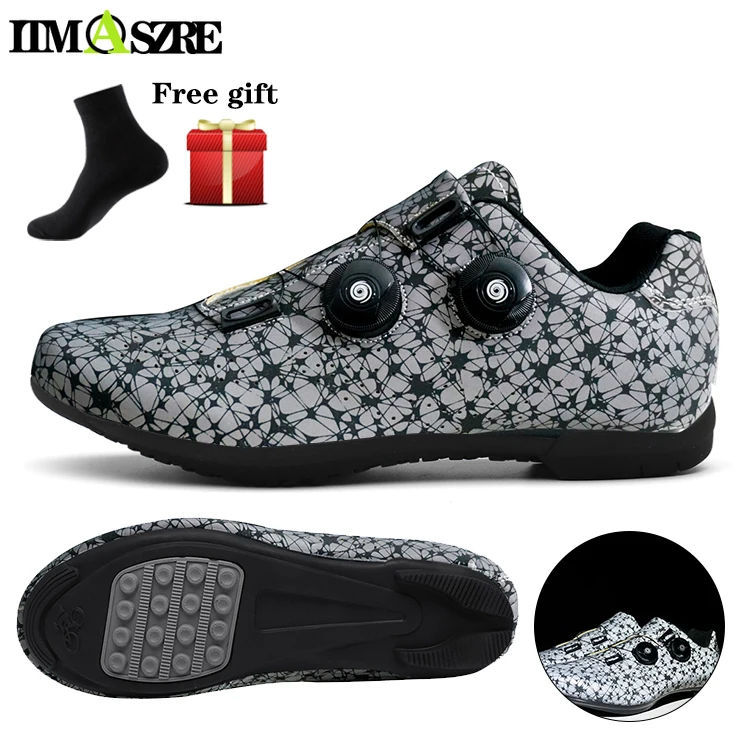 Luminous Non Cleat Cycling Shoes Sneaker Flat Pedal Mtb Men Women Non Locking Mountain Bike Shoes Without Cleats Road shoes