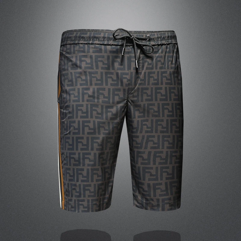 2024 Summer Beach Shorts for Men, Comfortable and Breathable Leisure Shorts, Luxury Brand Clothing Elastic waistband oversized