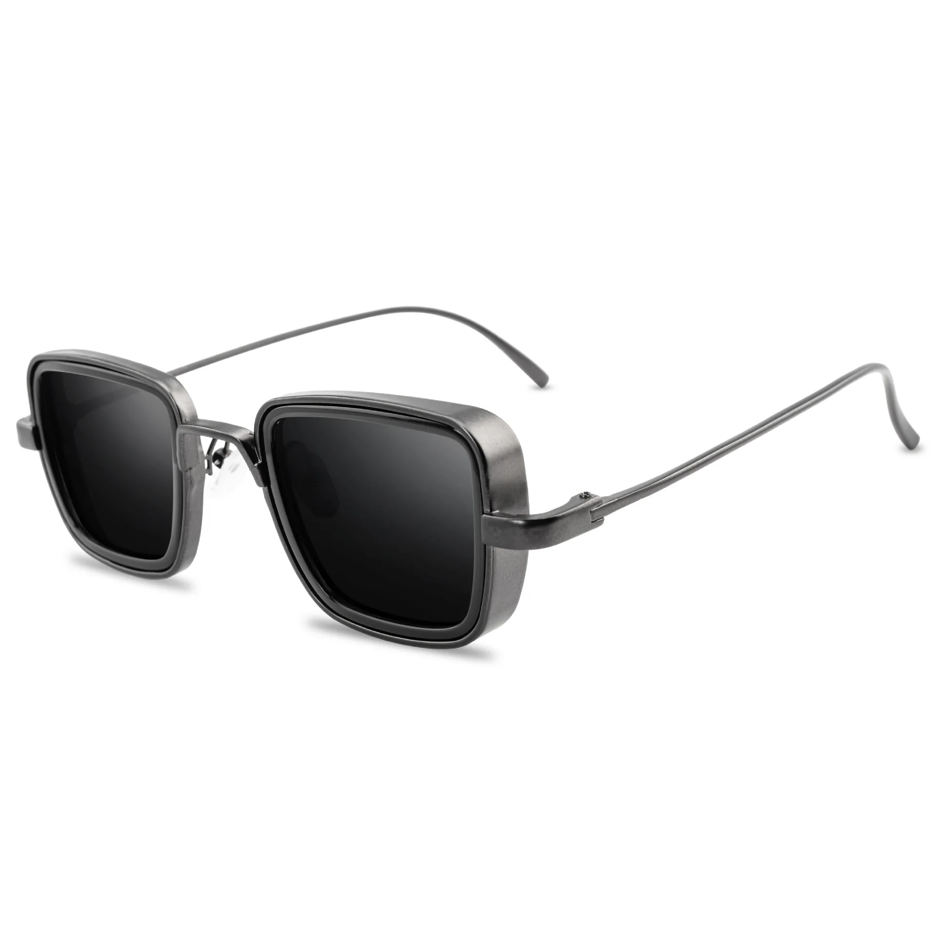 Vintage Steampunk Square Sunglasses - Unisex Brand Designer Colorful Summer Shades