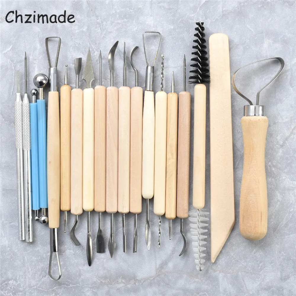 

Набор инструментов Chzimade из полимерной глины, инструменты для моделирования, инструменты для работы с керамической глиной